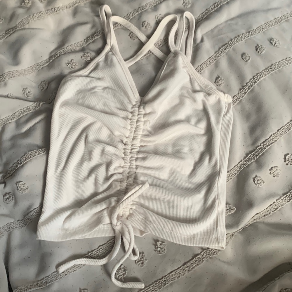 white tank top